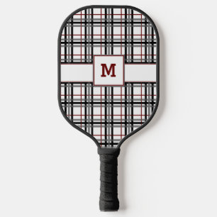 Palas De Pickleball Blanco negro y rojo revestido
