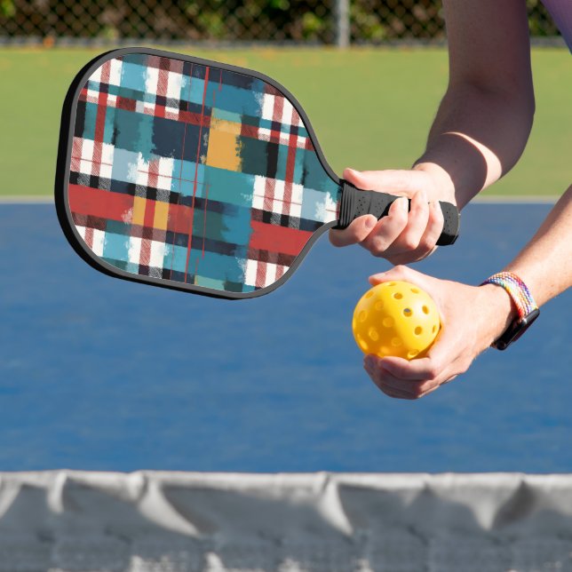Palas De Pickleball Blanco rojo amarillo rojo oscuro (in situ)