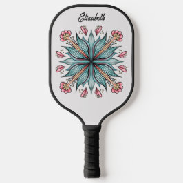 Palas De Pickleball Blooms de primavera: nombre floral geométrico