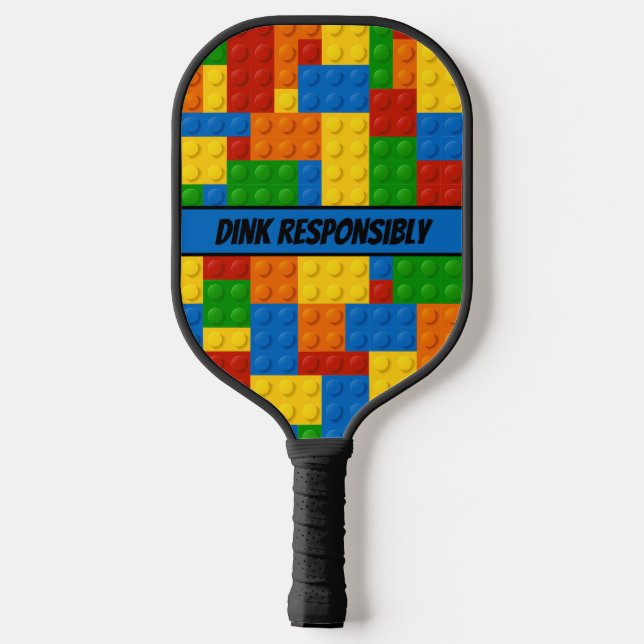 Palas De Pickleball Bloques de construcción personalizados que se crea (Reverso )