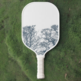 Palas De Pickleball Blue Bottom Trees Tropical Boho