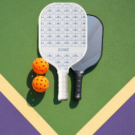 Palas De Pickleball Blue Bow Coquette Chinoiserie Pickleball Paddle