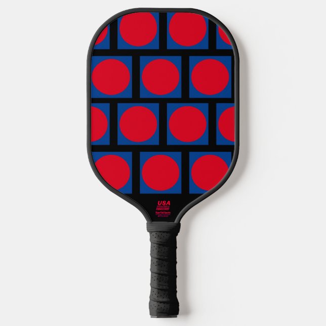 Palas De Pickleball Blue Box, Red Dot (Anverso)