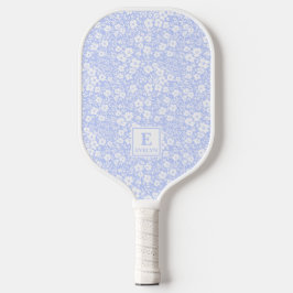 Palas De Pickleball Blue Floral Pickleball Paddle