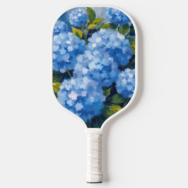 Palas De Pickleball Blue Hydrangea Flowers Watercolor Floral