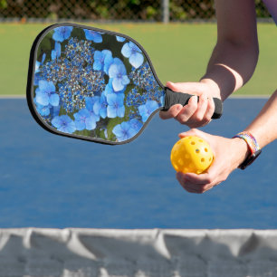 Palas De Pickleball Blue Lacecap Hydrangea Floral