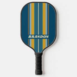 Palas De Pickleball Blue Sun Board Stripes with Name