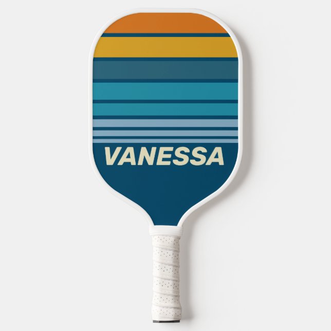 Palas De Pickleball Blue Sun Horizon Striping with Name (Anverso)