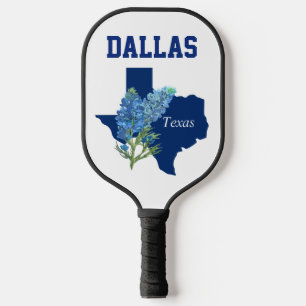 Palas De Pickleball Bluebonnets Austin Dallas Bandera de Textos Floral
