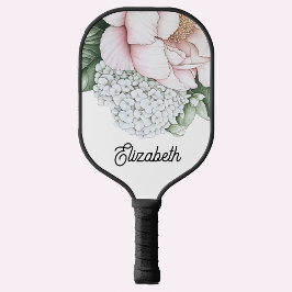 Palas De Pickleball Blush Pink Peony Personalized