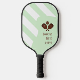 Palas De Pickleball Boda de Rayas Preppy Pickleball