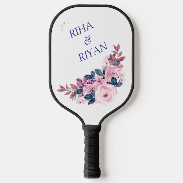 Palas De Pickleball Boda FLORAL (Anverso)