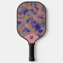 Palas De Pickleball Bohemian Tie-dyed Vibrant Purple Monogramed
