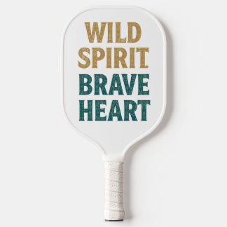 Palas De Pickleball Boho Adventure Wild Spirit Brave Heart