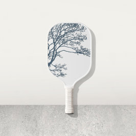 Palas De Pickleball Boho de árbol único azul