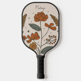 Palas De Pickleball Boho Flowers Personalizado Pickleball Paddle