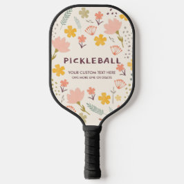 Palas De Pickleball Boho Flowers Pickleball Paddle | Personalízalo!