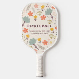 Palas De Pickleball Boho Flowers Pickleball Paddle | Personalízalo!