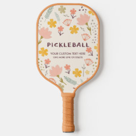 Palas De Pickleball Boho Flowers Pickleball Paddle | Personalízalo!