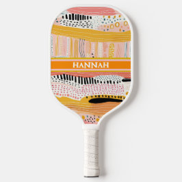 Palas De Pickleball Boho Peach Gold Personalizado Pickleball Paddle