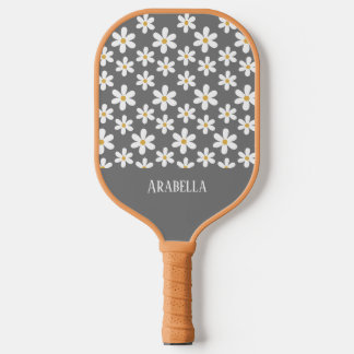 Palas De Pickleball Boho personalizado mínimo de gris y blancos