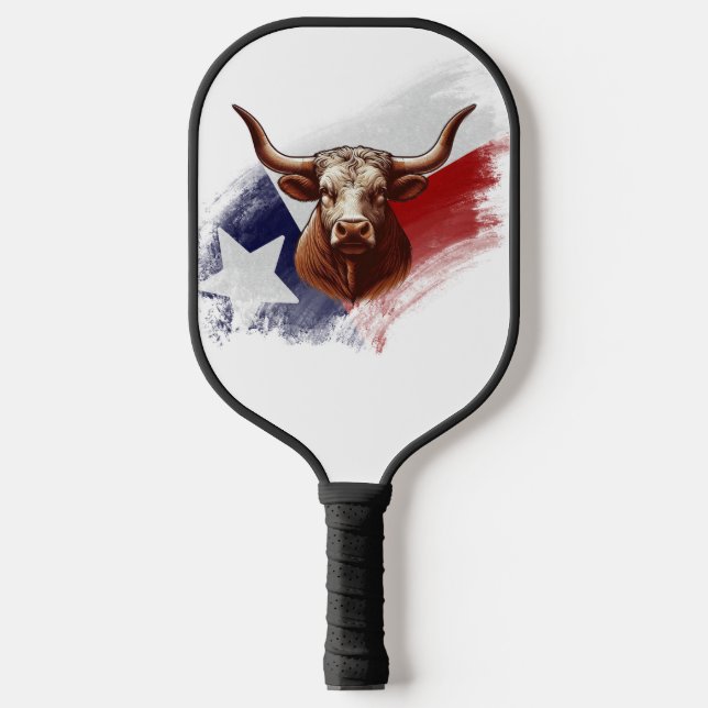 Palas De Pickleball Bola de longhorn de Texas (Anverso)