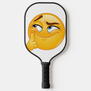 Palas De Pickleball Bolas de Golf Emoji Divertido y Pensativo Cara Son