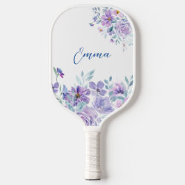 Palas De Pickleball Bolas de peletería con flores de color Lavanda