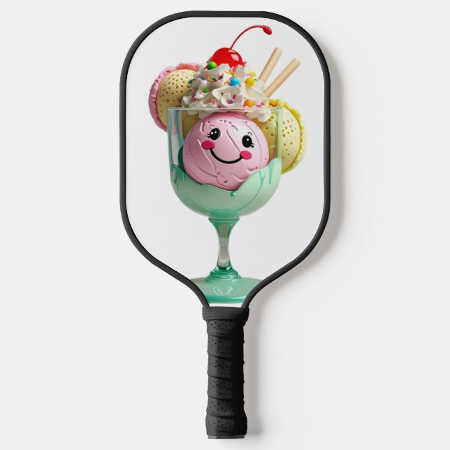 Palas De Pickleball Bolas de postre dulces - Helado lindo Sundae P (Anverso)