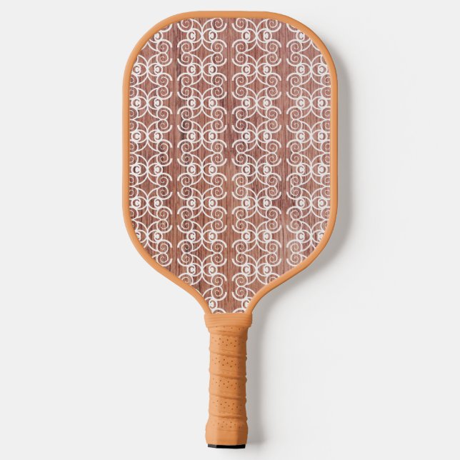 Palas De Pickleball Bolas de volante de madera blanca (Reverso )