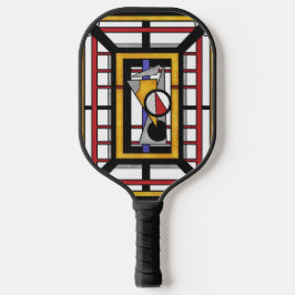 Palas De Pickleball Bold Multicolor Deco Geometric Abstraction