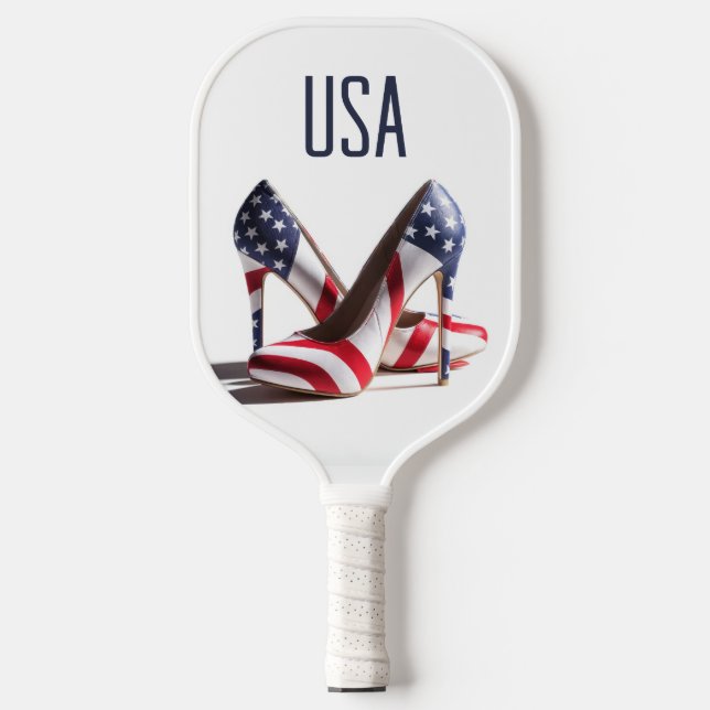 Palas De Pickleball Bombas de moda de bandera estadounidense (Anverso)