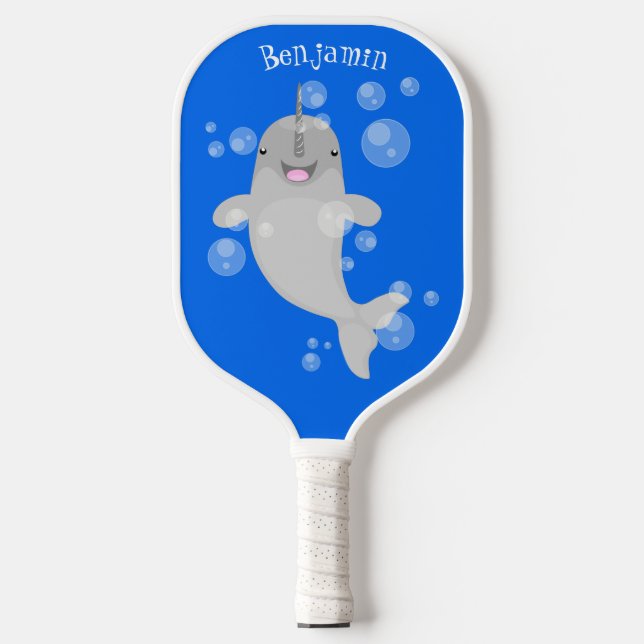 Palas De Pickleball Bombillas de narguile alegres, ilustracion persona (Anverso)