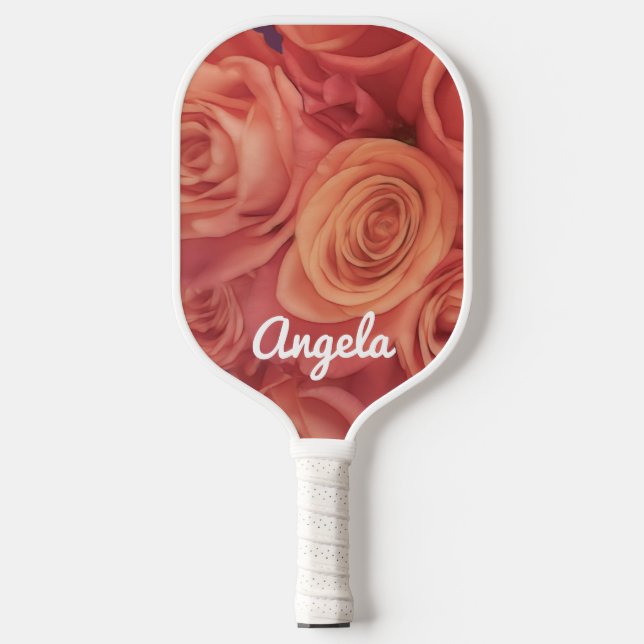 Palas De Pickleball bonito rosa suave personalizarlo (Anverso)