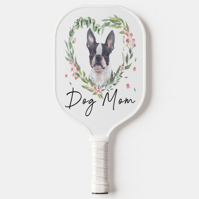 Palas De Pickleball Boston Terrier Padde | Cute Itém (Anverso)