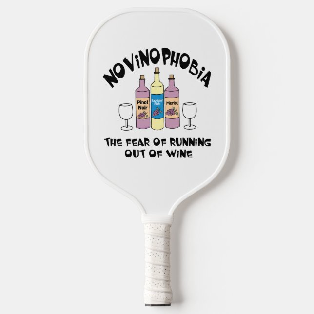 Palas De Pickleball Botellas de novinofobia (Anverso)