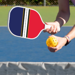 Palas De Pickleball Brillante Marina Roja Azul franjas de Carreras bla
