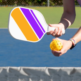 Palas De Pickleball Brillante Purple Negrita Amarillo Carreras Rayas E