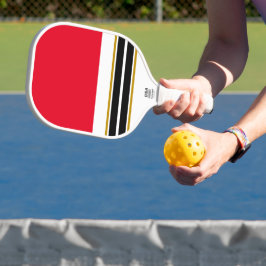 Palas De Pickleball Brillantes franjas de Carreras blanca azul rojo br