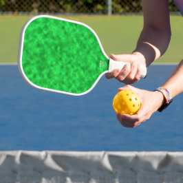 Palas De Pickleball Brillantes tonos de nubes verdes resumen arte