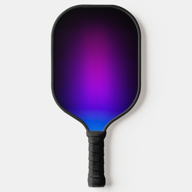 Palas De Pickleball Brillo de gradiente violeta negro (Anverso)