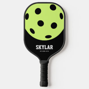 Palas De Pickleball Brillo único amarillo blanco negro