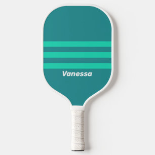 Palas De Pickleball Brisa de Playa Verde Turquesa a Través de Rayas co