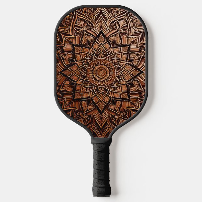 Palas De Pickleball Brown Mandala Pickleball Paddles (Anverso)