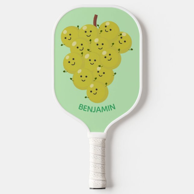 Palas De Pickleball Buen ilustracion de uvas personalizados (Anverso)