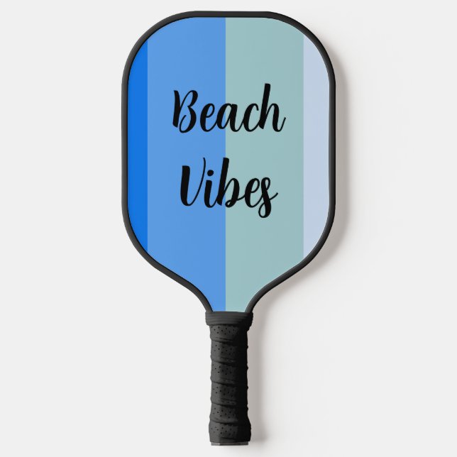 Palas De Pickleball Buenos días con rayas azules (Anverso)