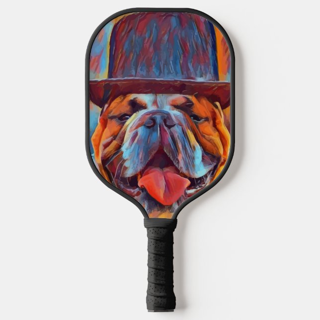 Palas De Pickleball BULLDOG ART FUNNY Pickleball Paddles (Anverso)