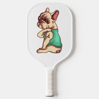 Palas De Pickleball Bulldog francés Face Padde Pickleball | Cute Itém