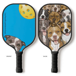 Palas De Pickleball BullTerriers en una remo Blue Pickleball