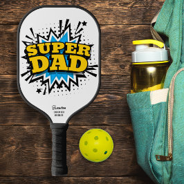 Palas De Pickleball Burbuja de acción de la tira cómica de Super Dad, 